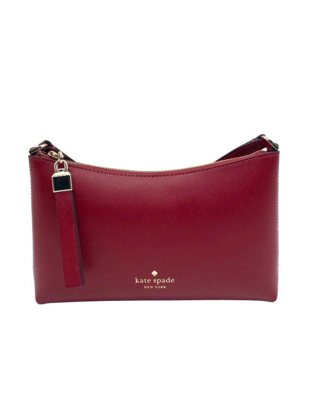 Kate Spade Red Saffiano Leather Sadie Crossbody Bag